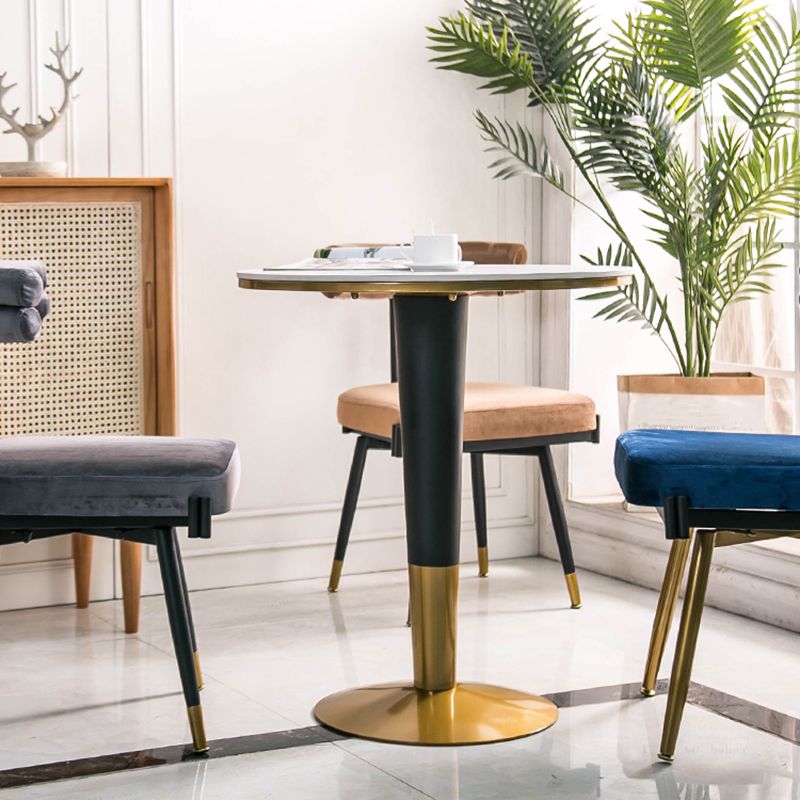 Glam Style Armless Dining Chairs Fabric Home Dining Side Chair