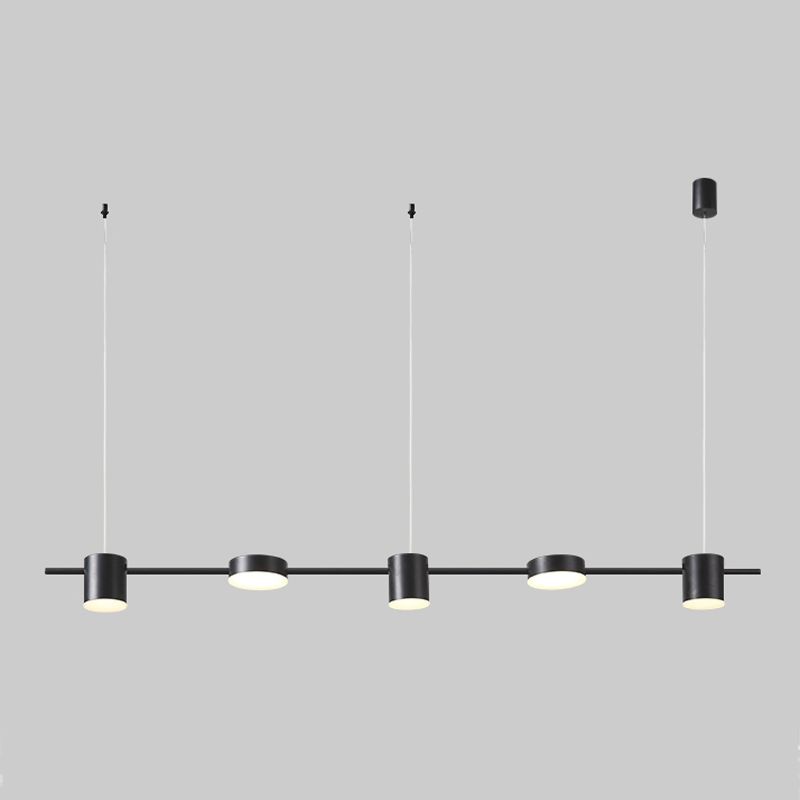 Zylinderform Island Lichter moderner Metallanhänger Beleuchtungskörper