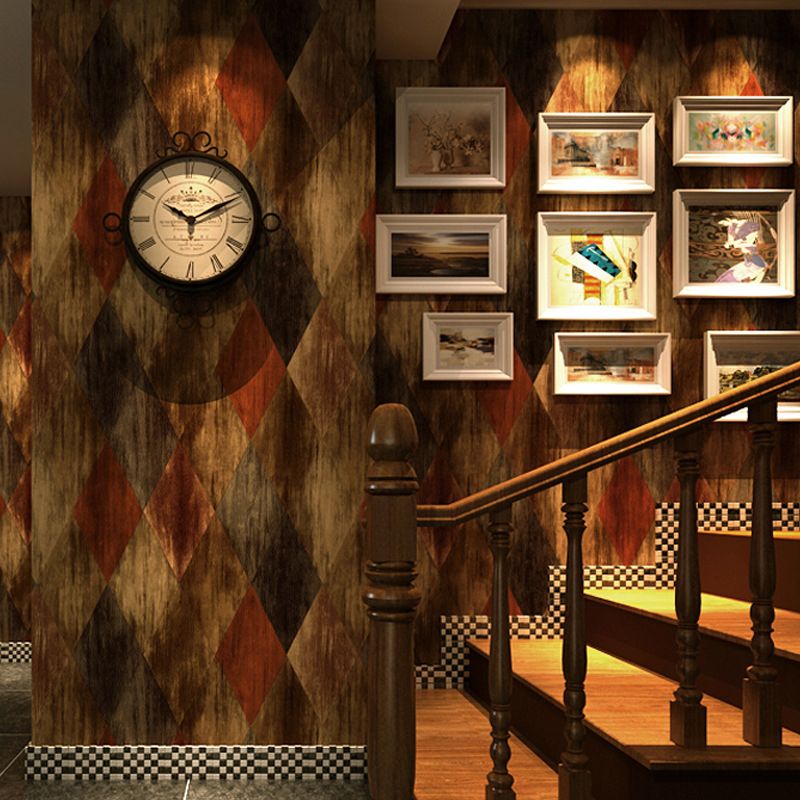 American Country Harlequin Wallpaper for Bedroom and Dining Room Non-Pasted 33' x 20.5" Wall Decor