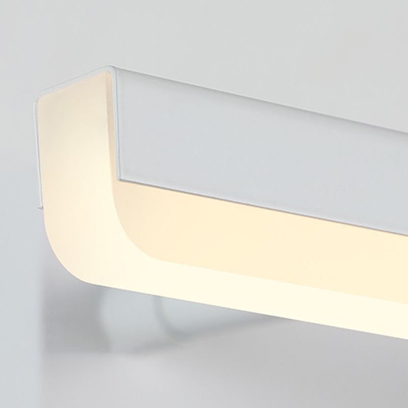 Mur mural linéaire concis moderne Lampe murale extensible en fer laqué avec ombre acrylique