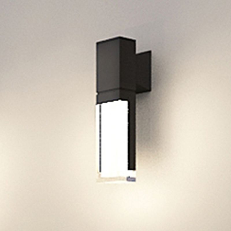 Quadratische Form Metallwandbeleuchtung moderne Multi -Leuchten -Wandmontagebeleuchtung in Schwarz