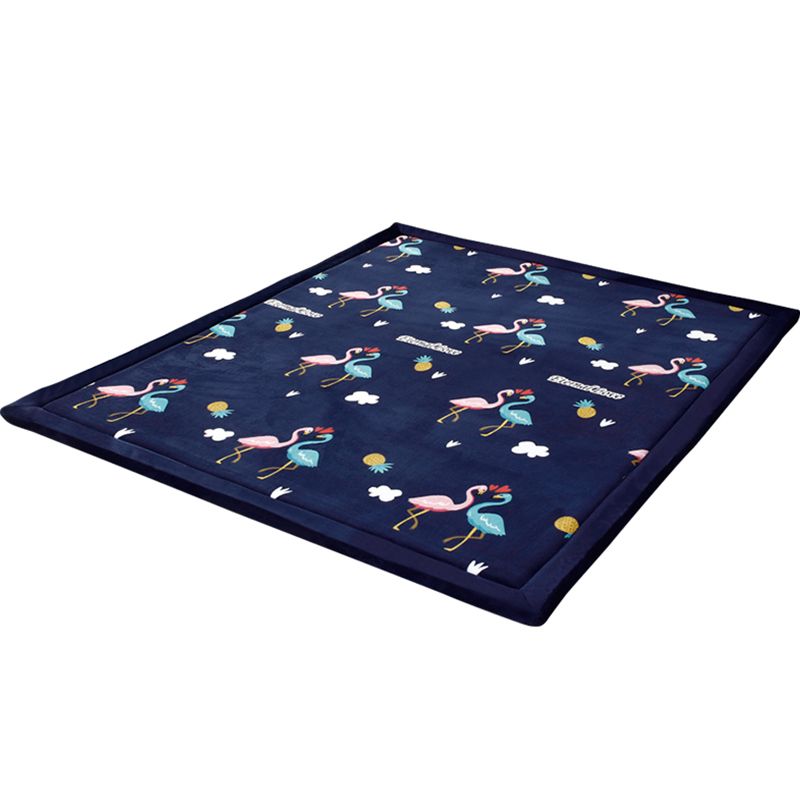 Simplicity Solid Color Rug Multi Colored Polypropylene Area Rug Easy Care Washable Non-Slip Carpet for Bedroom