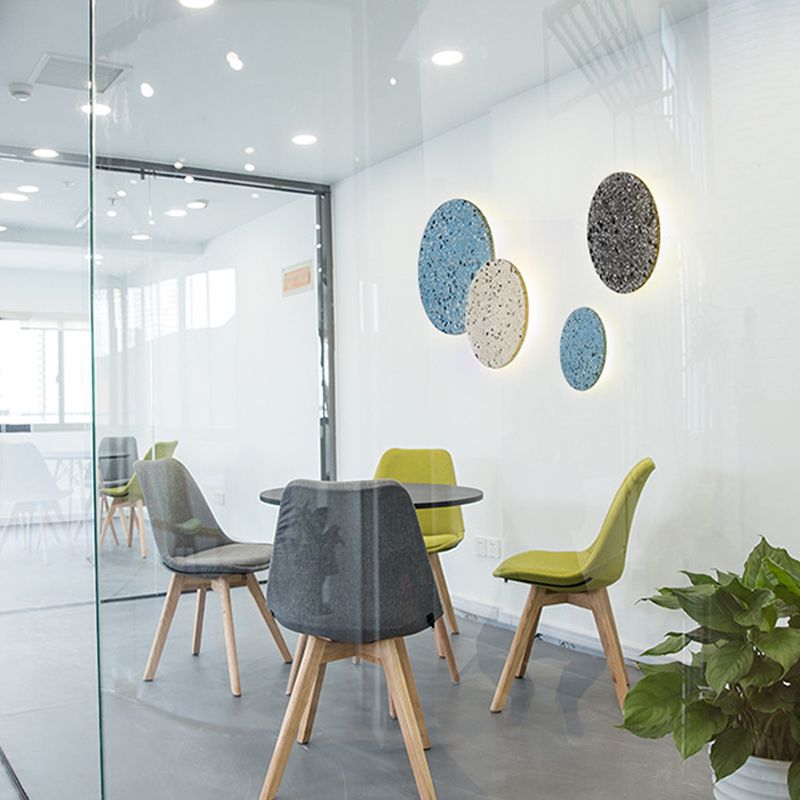 Modern Simple Stone Wall Light Colorful Marble Round Shape LED Wall Lamp for Living Room