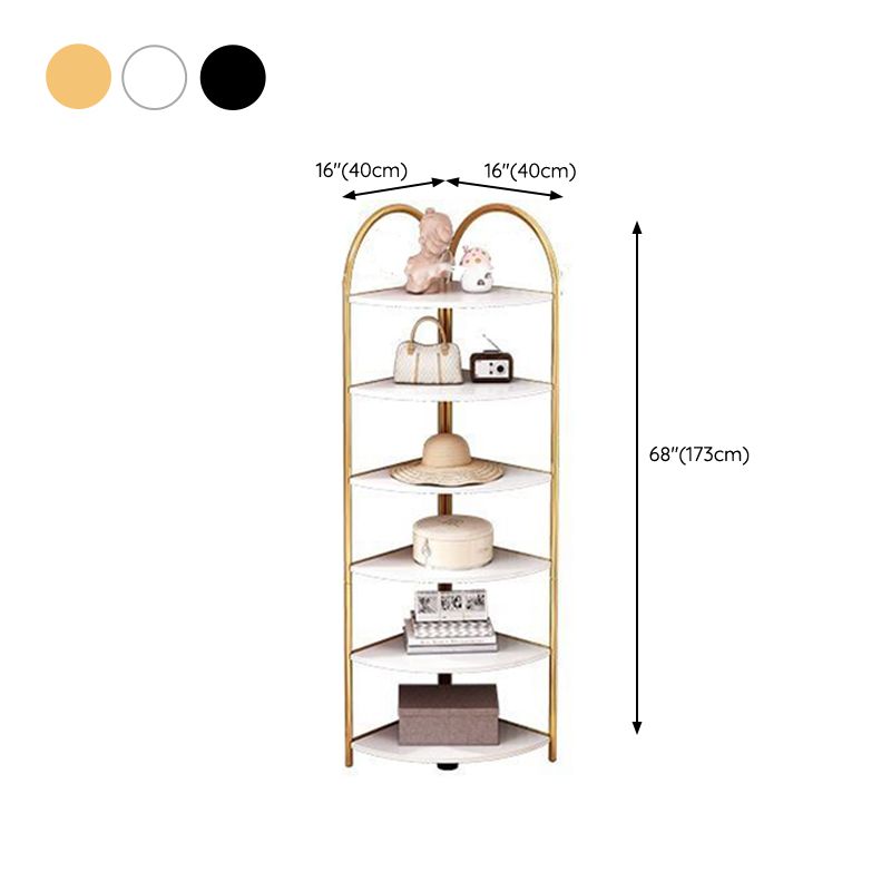 Modern Metal Shelf Bookcase Open Shelf Book Shelf for Living Room