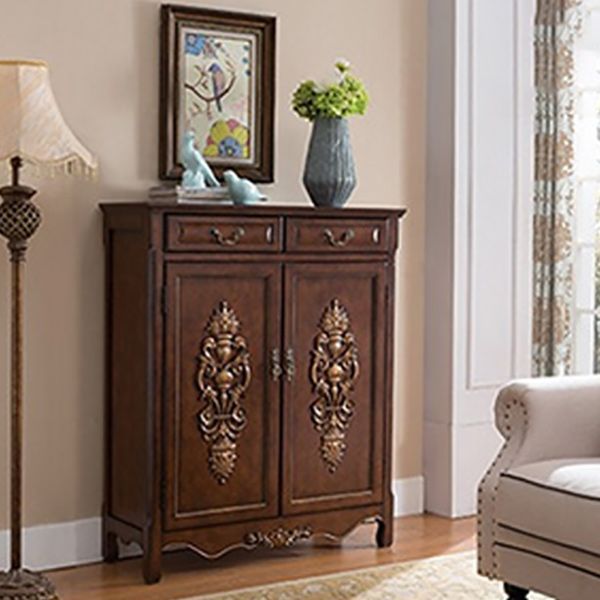 Industrial Rectangle Storage Cabinet with Doors and Drawers Cabinet