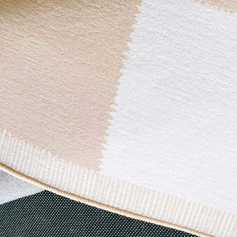 Dark Gray Modern Rug Polyester Pattern Area Rug Stain Resistant Rug for Living Room