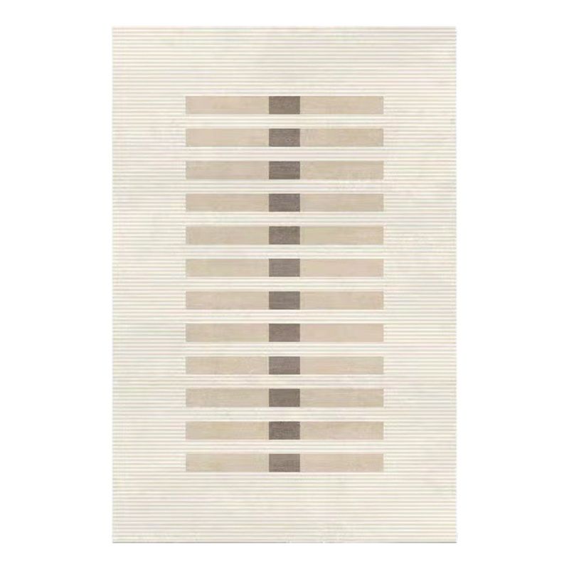 Modern Style Beige Rug Rectangle Shape Stain Resistant Rug for Home Decor