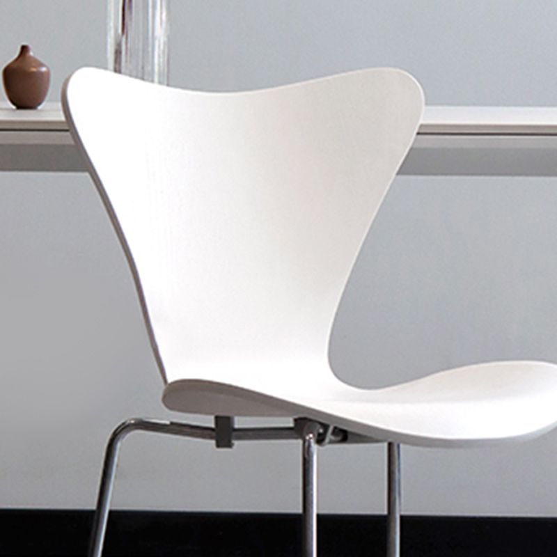 Modern Armless Side Chair Manufactured Wood Stackable Dining Chairs