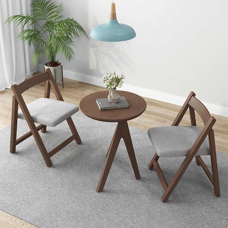 Silla de comedor de estilo moderno, sillas laterales sin brazos de cocina con patas de madera