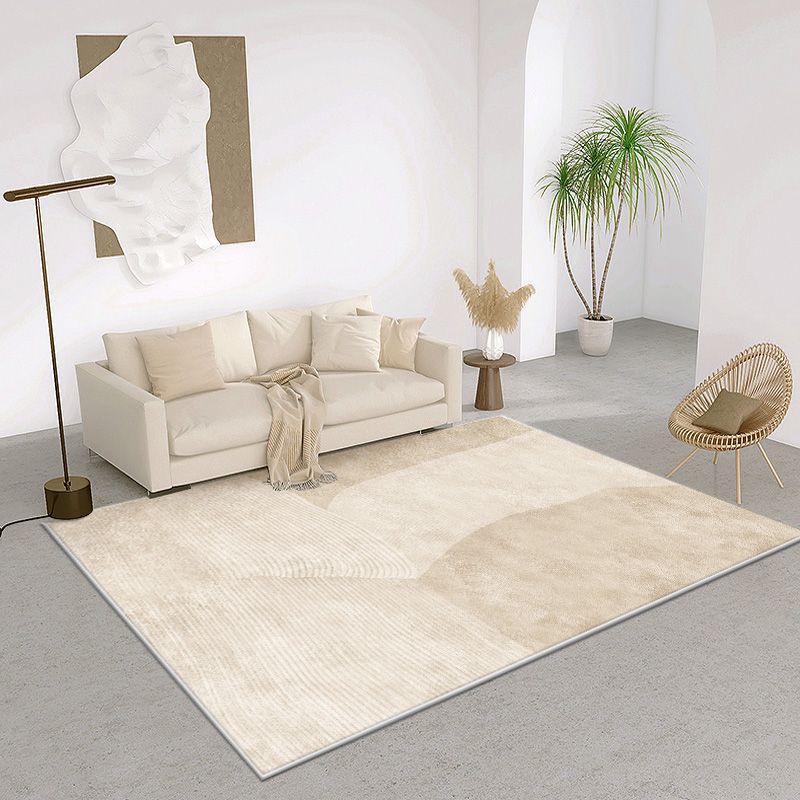 Simplicity Area Carpet Modern Indoor Rug Polyester Stain Resistant Area Rug for Living Room