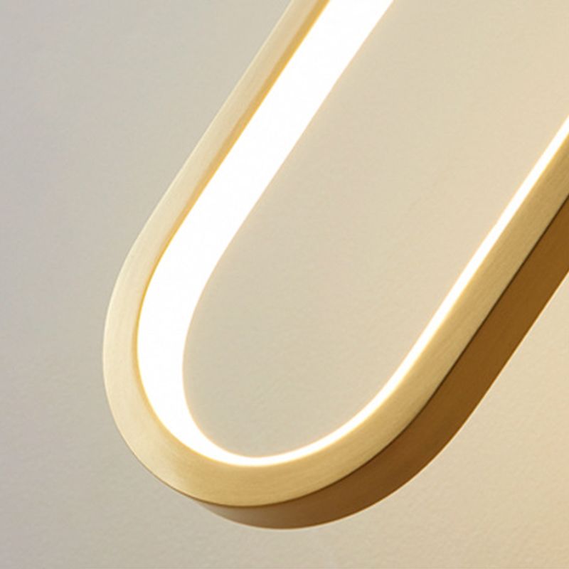 Luci a sospensione a sospensione lineare moderna Metal 1 Luce Light Light