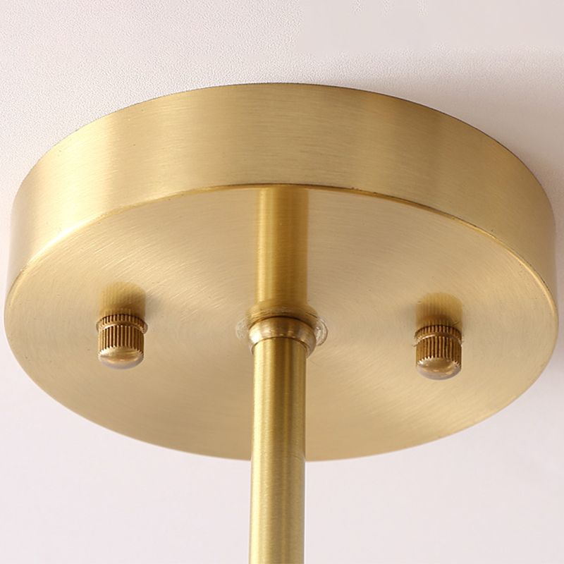 Candelera de rama ajustable Vidrio con hoyuelos posmodernos de oro de 7 luces para la sala para salón