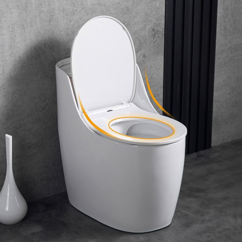 Contemporary Siphon Jet Toilet Floor Mount Urine Toilet for Washroom