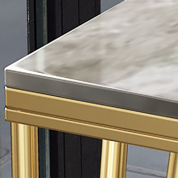 Glam Rectangular Counter Height Pub Set 1/4 Pieces Table and Stool Set