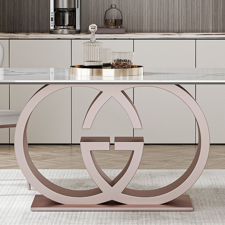 Designer Style Sintered Stone Dining Set Rectangle 1/3/4/7 Pieces Dining Room Table Set