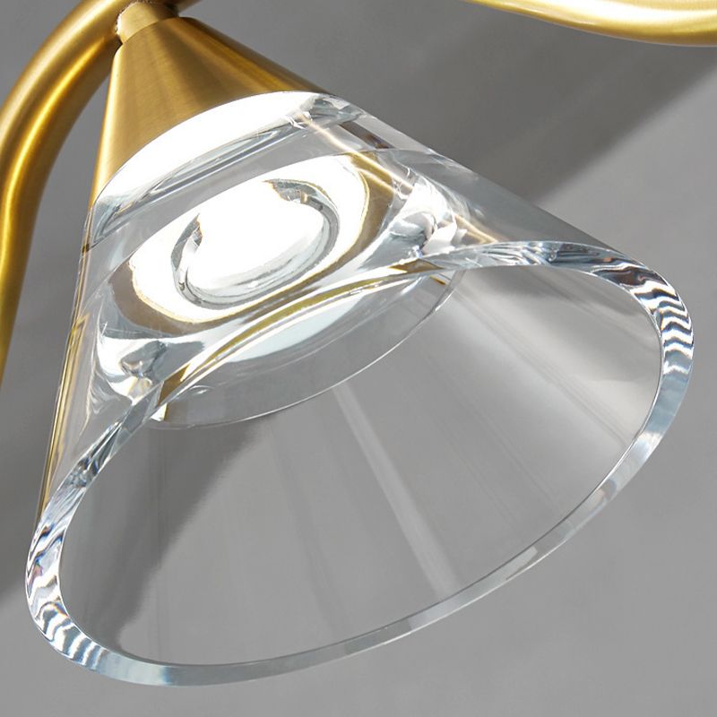 Black/Golden Kitchen Island Lighting Glass Ceiling Light for Living Room