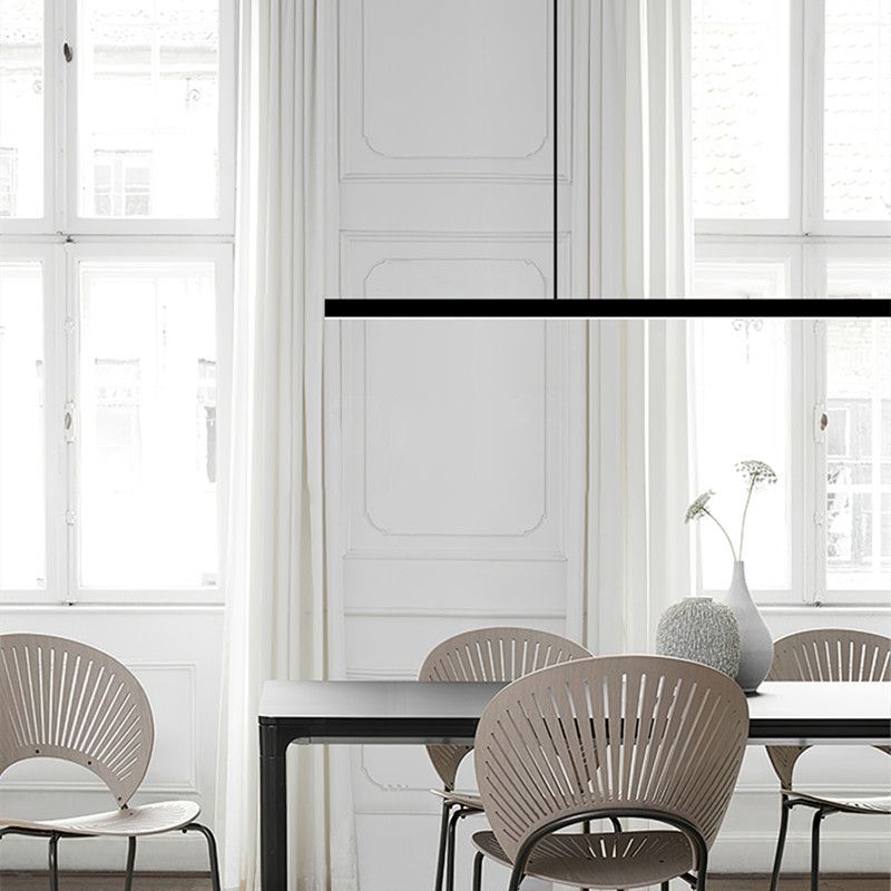 Zeitgenössischer Stil linearer Inselbeleuchtung Idee Metall 1- Licht Island Anhänger Licht