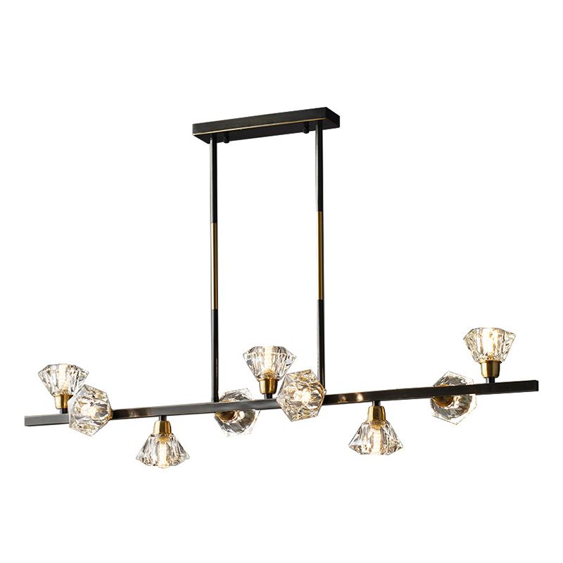 Torpedo Hanging Island Lights Ultra-Contemporary Crystal Chandelier Lighting Fixtures for Restaurant