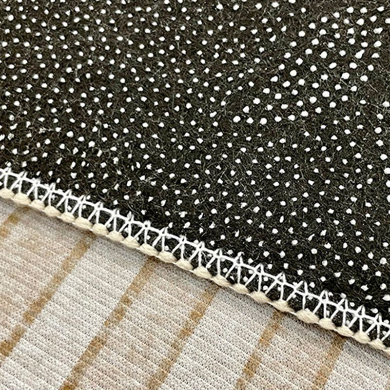Beige Modern Carpet Geometric Polyester Carpet Washable Carpet for Drawing Room