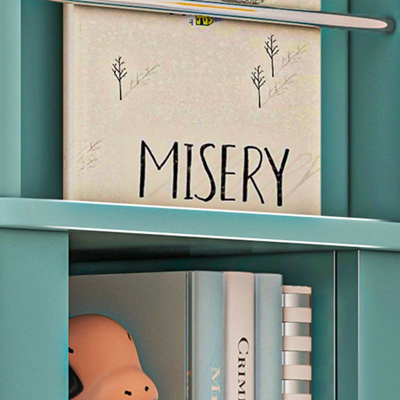 Geometric Closed Back Bookshelf Nordic Rotatable Study Room Bookcase
