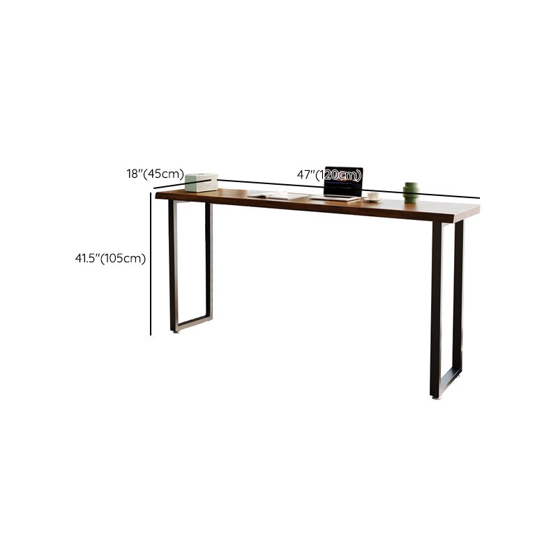 Industrial Indoor Bar Dining Table Rectangle Solid Wood Bar Table