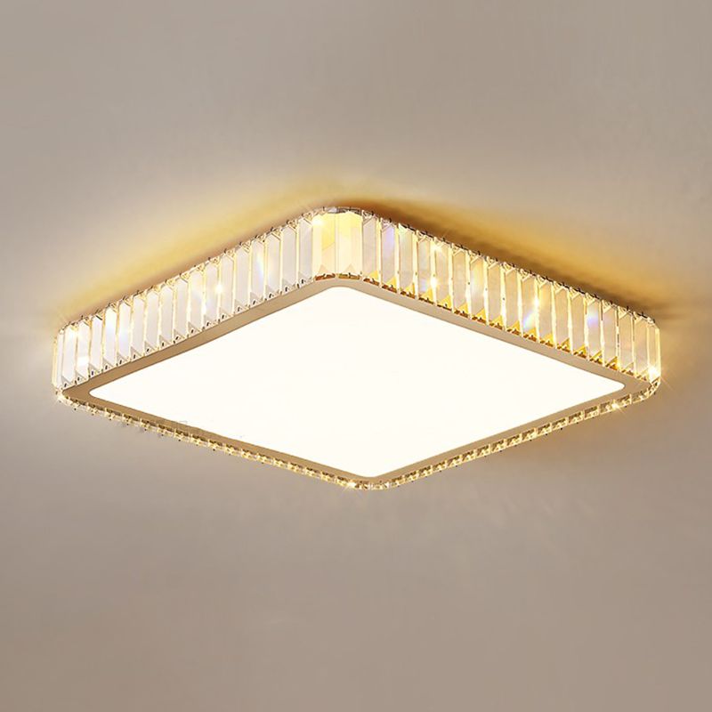 Kristall-LED-Deckenleuchte, minimalistische goldene Schlafzimmer-Einbauleuchte