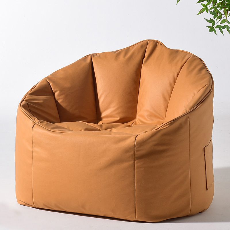 Sloped Arms Chair with Sewn Pillow Back and Storage for Apartment Chair
