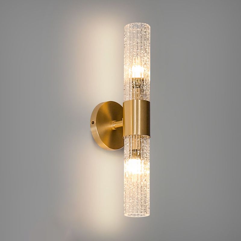 Modern Wall Light Fixture Minimalist Wall Light Sconce with Glass Shade for Bedroom