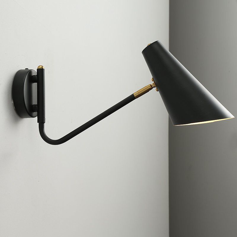 Cone Shape Metal Wall Light Modern Style 1-Light Wall Mount Lighting