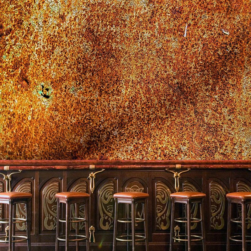 Rusty Mural Wallpaper Moisture Resistant Home Decor for Sitting Room, Made to Measure
