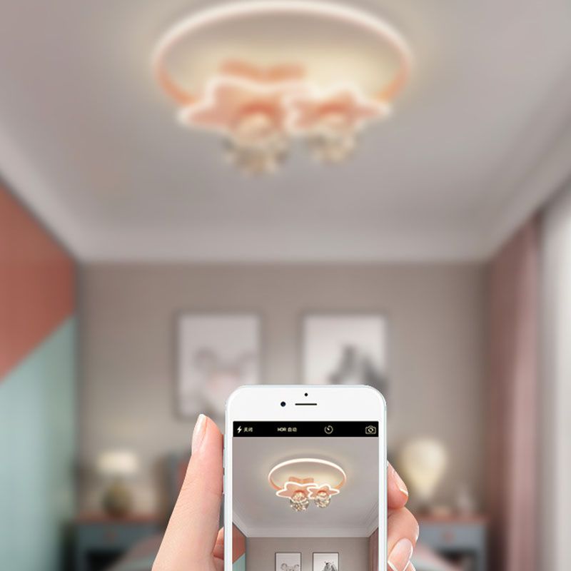 Geometric Flush Mount Light Modern 3 Light Flush Mount Light Fixtures with Glass Shade