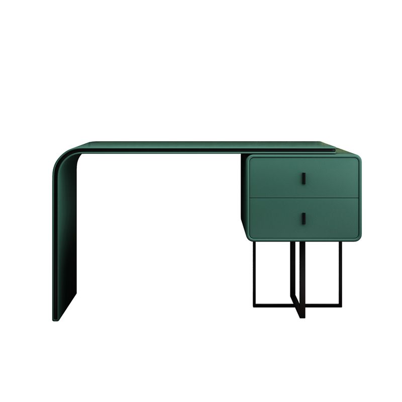 Glam Wooden Vanity Dressing Table Set 2-Drawer Makeup Vanity Desk Table