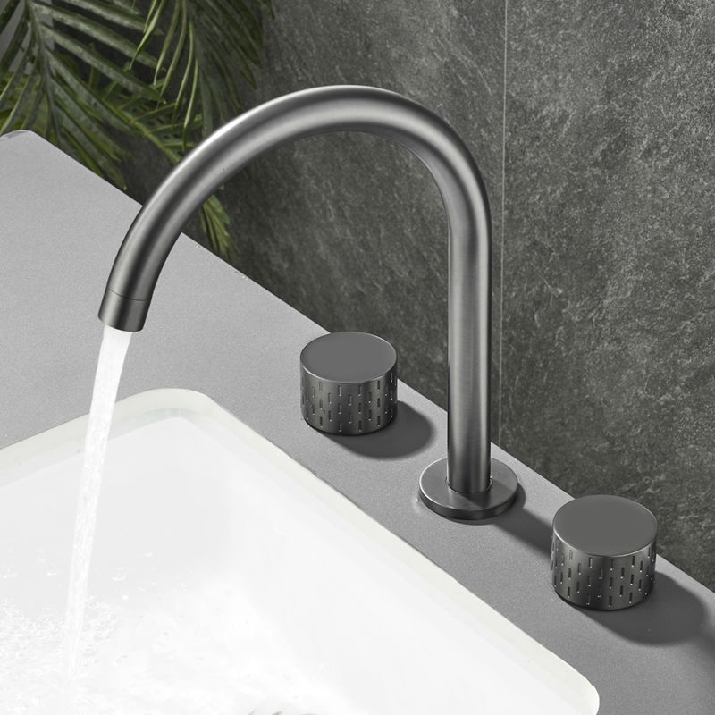 Modern Bathroom Faucet Two Handle Temperature Control Bathtub Faucet