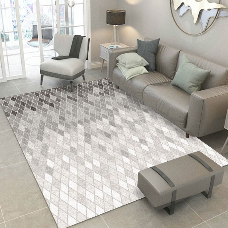Contemporary Abstract Pattern Rug Multi-Color Polypropylene Indoor Rug Non-Slip Backing Pet Friendly Area Carpet for Room