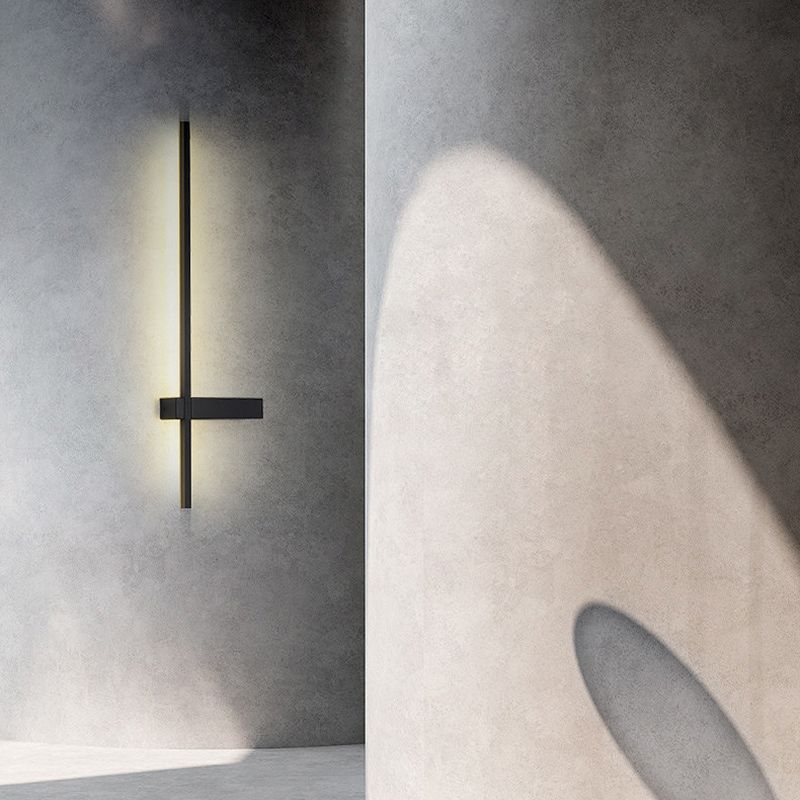 1-Light Linear Wall Light Modern Metal Wall Light Fixture for Bedroom