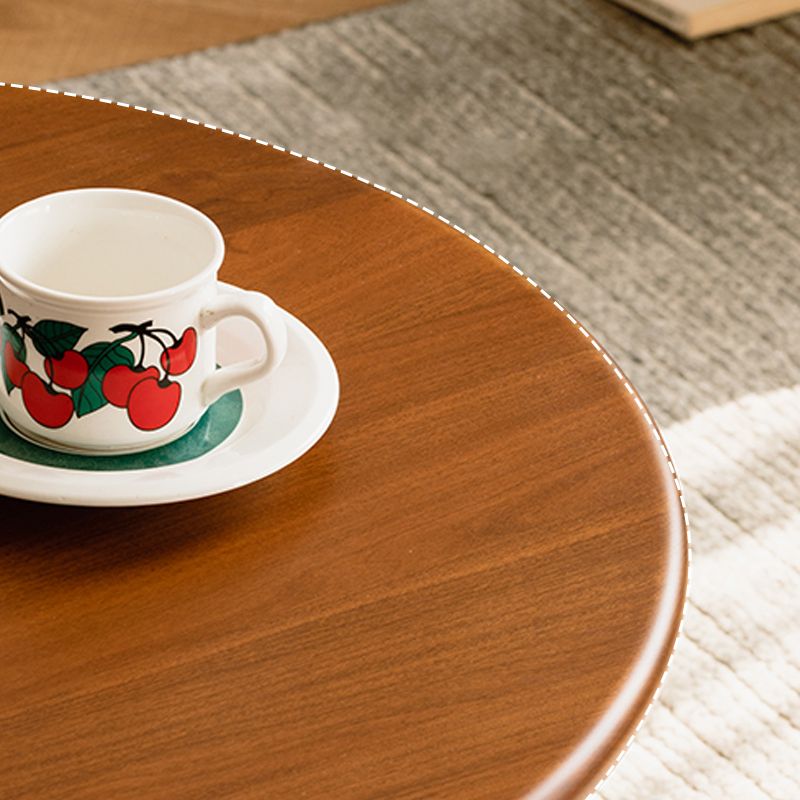 23" Wide Contemporary Coffee Table Oval Coffee Cocktail Table with Storage