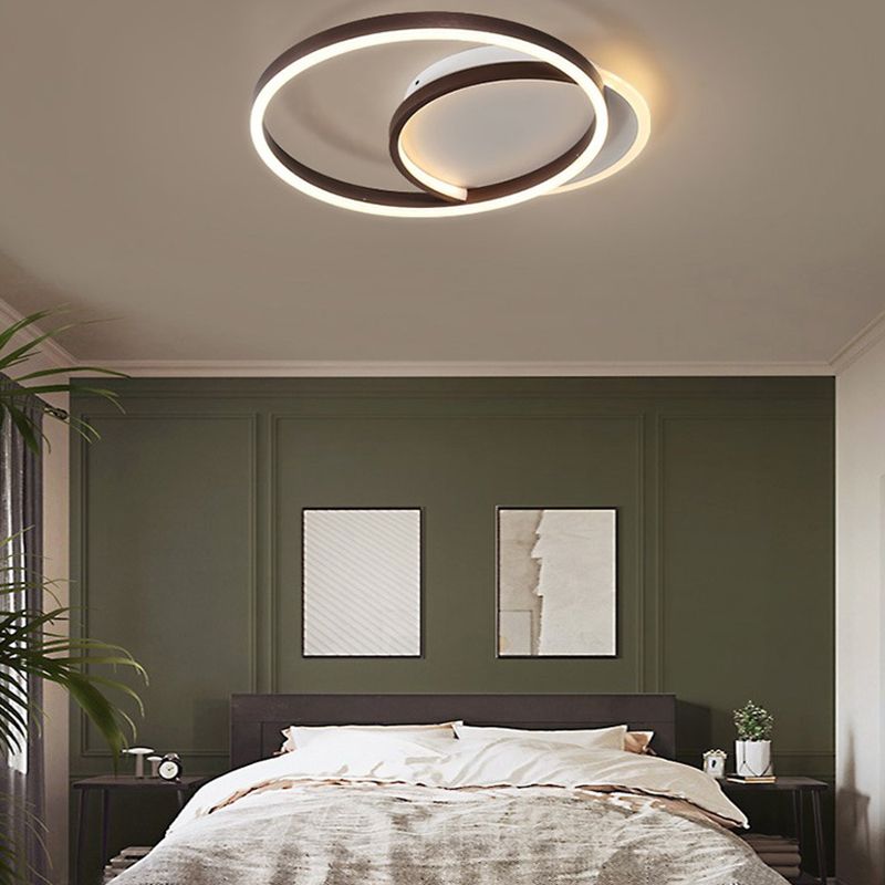 Circle Ceiling Light Fixture Minimalist LED Aluminum Ceiling Mounted Light