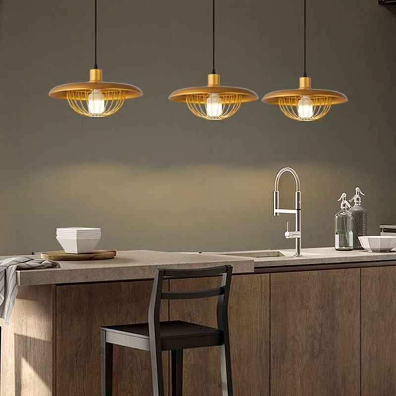 Moderner einfacher Stil 1 hellweiß/schwarz/gold/grau LED -Anhänger Beleuchtung für das Restaurant