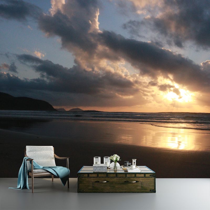 Deep Sea Minimalist Wall Art for Sleeping Room Water Resistant Home Decor