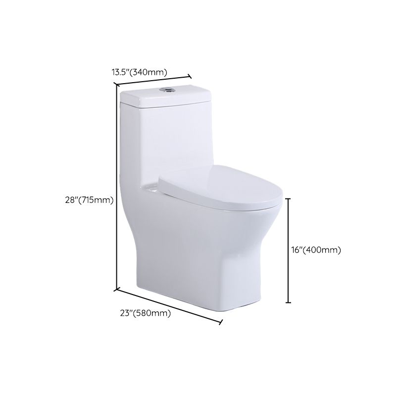 Modern Siphon Jet Toilet Floor Mount Urine Toilet with Toilet Seat