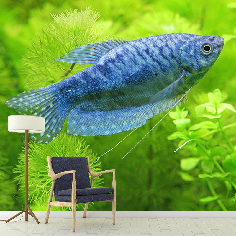 Underwater Life Mural Wallpaper Bedroom Decoration Wall Covering, Stain-Resistant