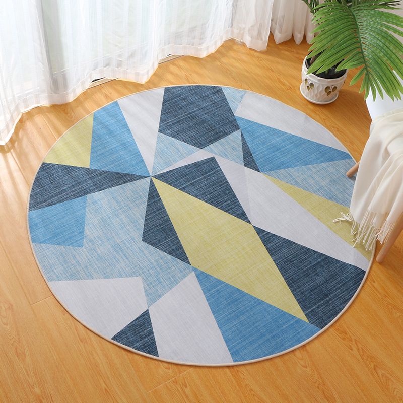 Gold Modern Carpet Blending Abstract Graphic Carpet Washable Carpet for Living Room