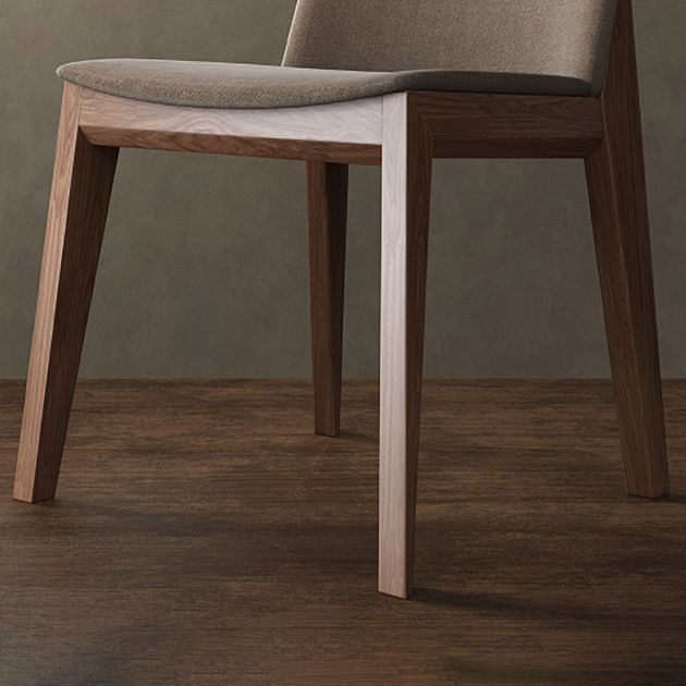 Silla lateral tapizada restaurante contemporáneo Silla de comedor con respaldo sólido