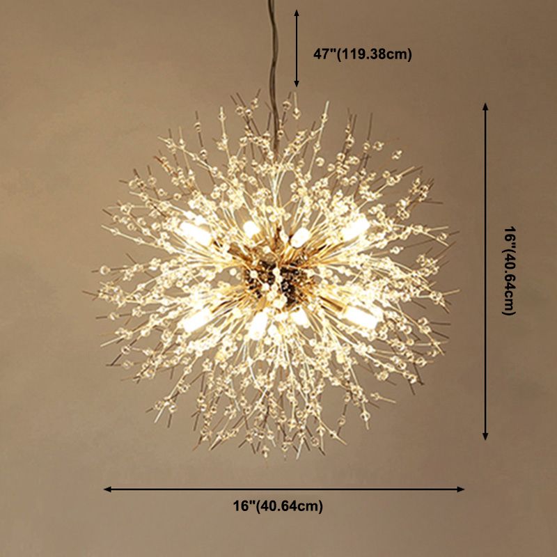 Dandelie Opgehangen verlichtingsarmatuur Moderne hangende hanglampen met meerdere hoofdlichten