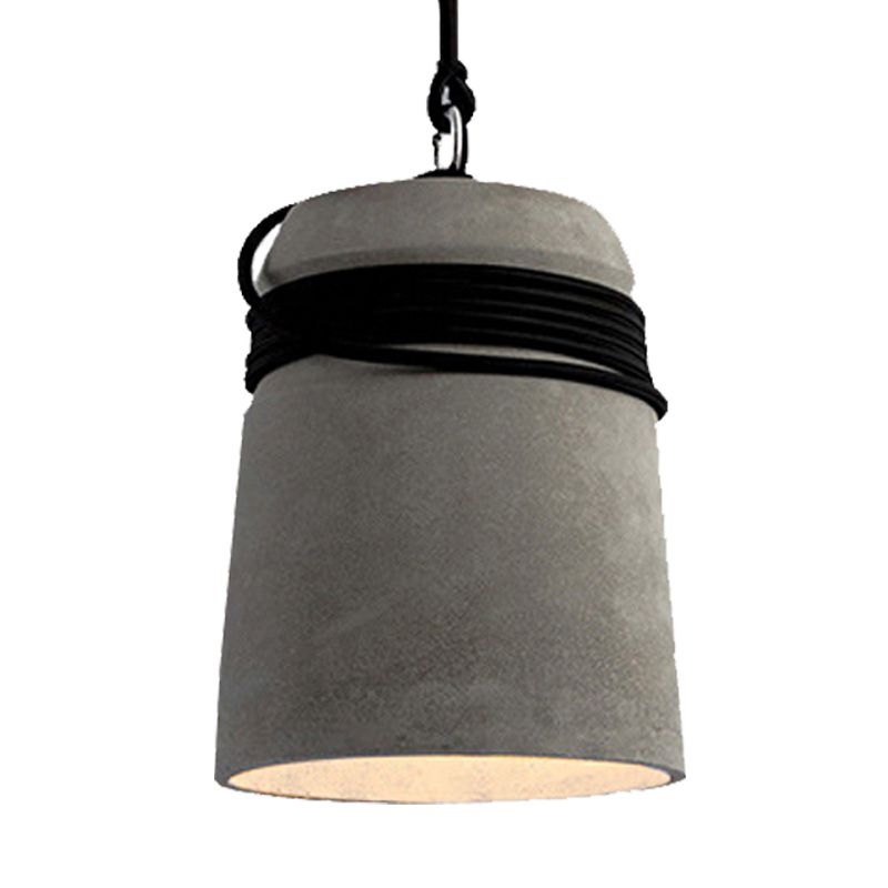 Black/Grey/Beige Finitura Sospensione Assunzione Sospensione Stile Industriale Cemento 1 Tavolo da pranzo Luce Luce a sospensione con corda