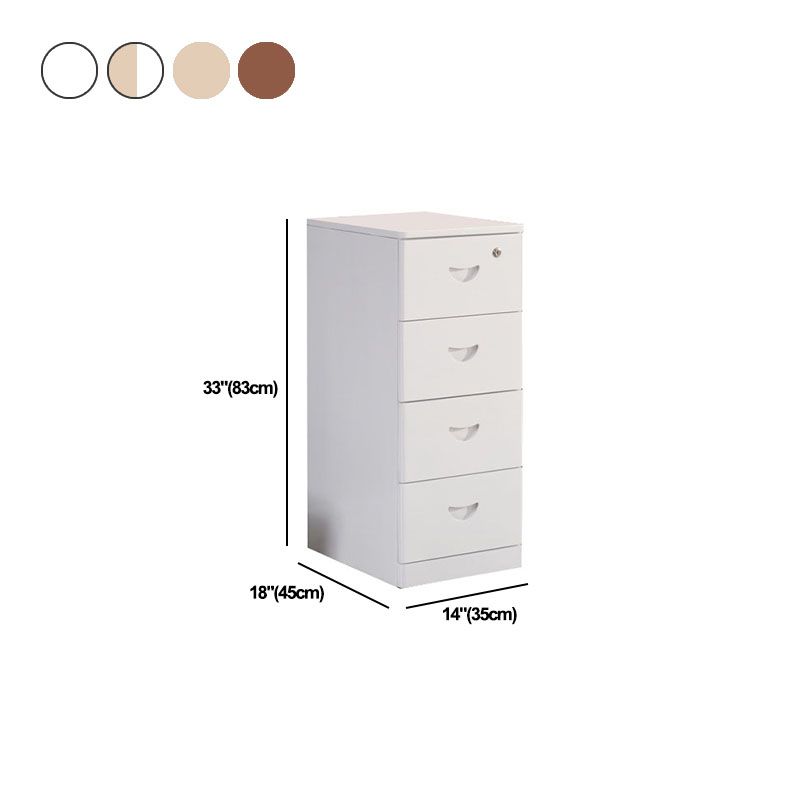 Wooden Lingerie Chest Modern Style Vertical Storage Chest Dresser with Wheel