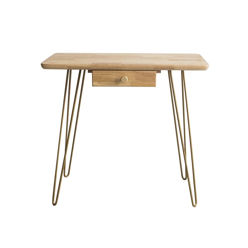 Modern Natural Solid Wood With Drawer Bedroom Makeup Vanity Desk