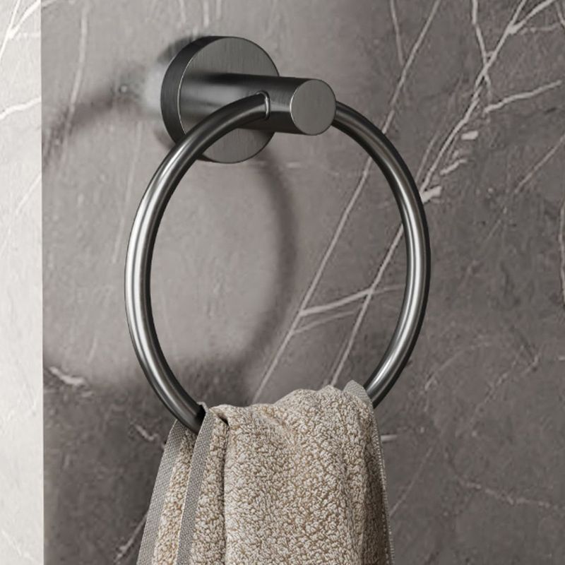 Modern Grey Bathroom Accessory Set Bath Shelf Bath Hardware Set