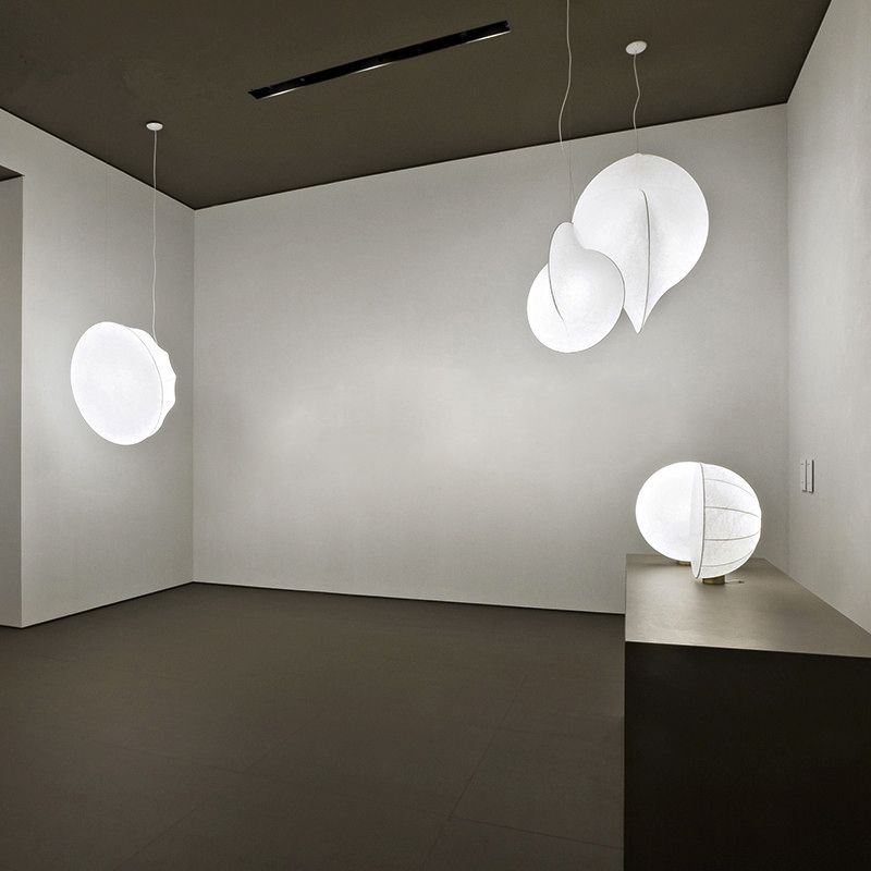 Ménage de la soie de style moderne Light Creative Minimalist Creative Hanging Lamping for Living Room