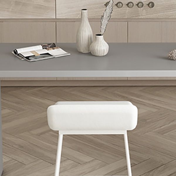 Low Back Barstools Contemporary Armless Bar Stools with Metal Base